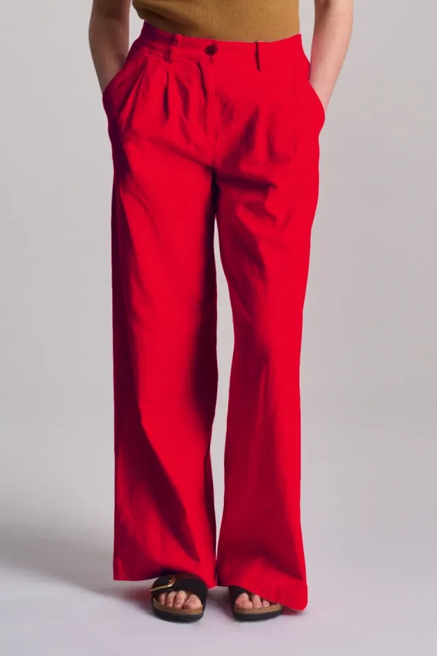 KOMODO KOMODO Damen vegan Hose Löwe Koralle, Rot, – Produktbild 1 von 1
