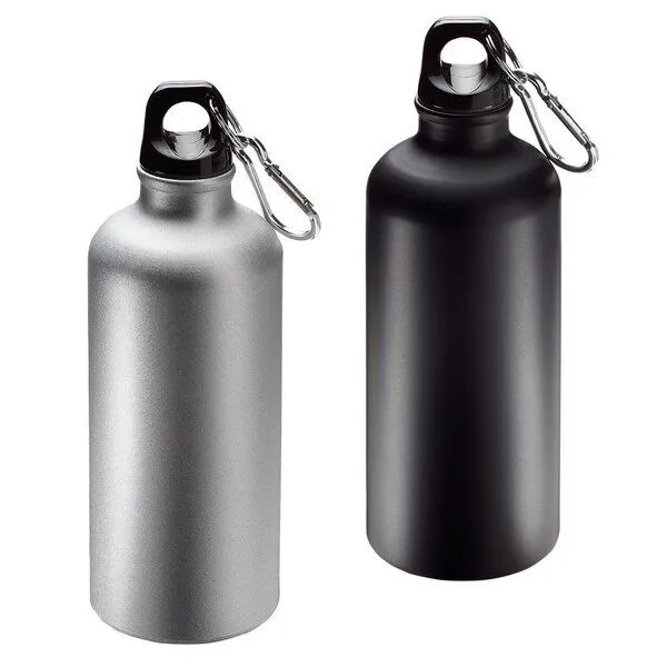 elasto elasto Aluminiumflasche "Sporty" 0,6 l - Outdoorflasche mit Karabiner, Rot, – Produktbild 3 von 3