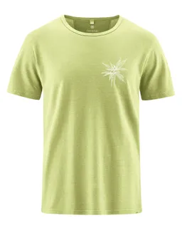 HempAge Hempage Herren vegan T-Shirt Timeless Mit Aufdruck Bambusgrün – Produktbild 1 von 1