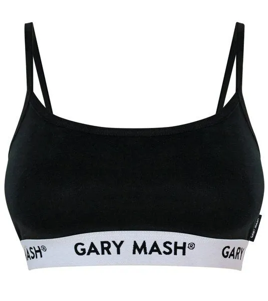 Gary Mash GARY MASH Bandeau Power BH aus Biobaumwolle, Schwarz, – Produktbild 1 von 4