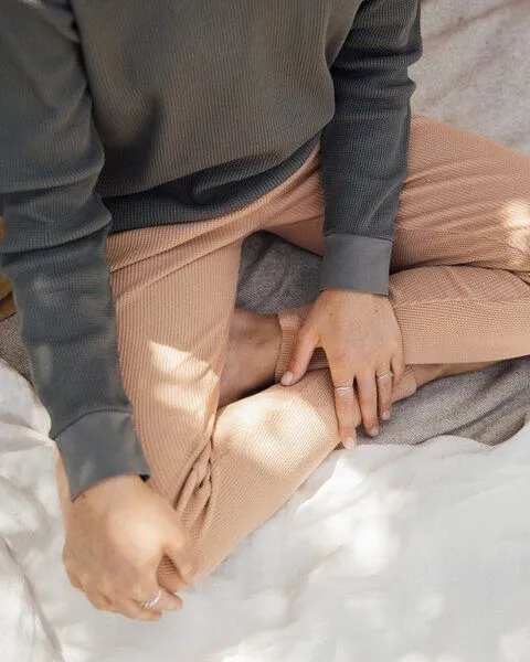 MATONA Matona Baumwoll Leggings für Frauen / Basic Pants Adult, Weiß, – Produktbild 2 von 3