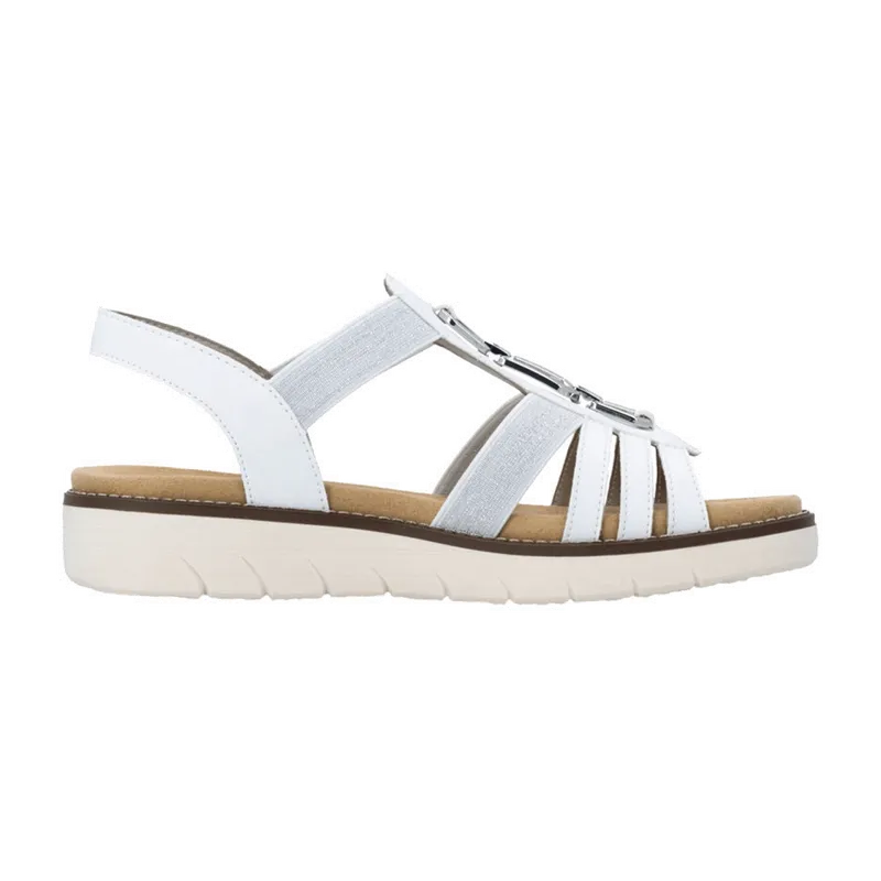 Remonte Remonte Komfort Sandalette für Damen, Weiß, – Produktbild 6 von 7