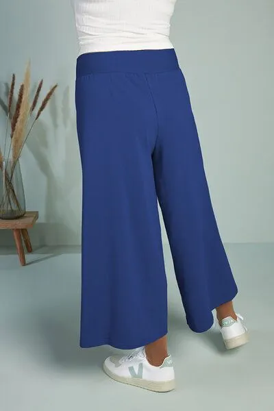 La Gitana La Gitana Culotte Hose Damen Bio-Baumwolljersey nachhaltig – „Loah“, Ultramarin (blau), – Produktbild 4 von 4