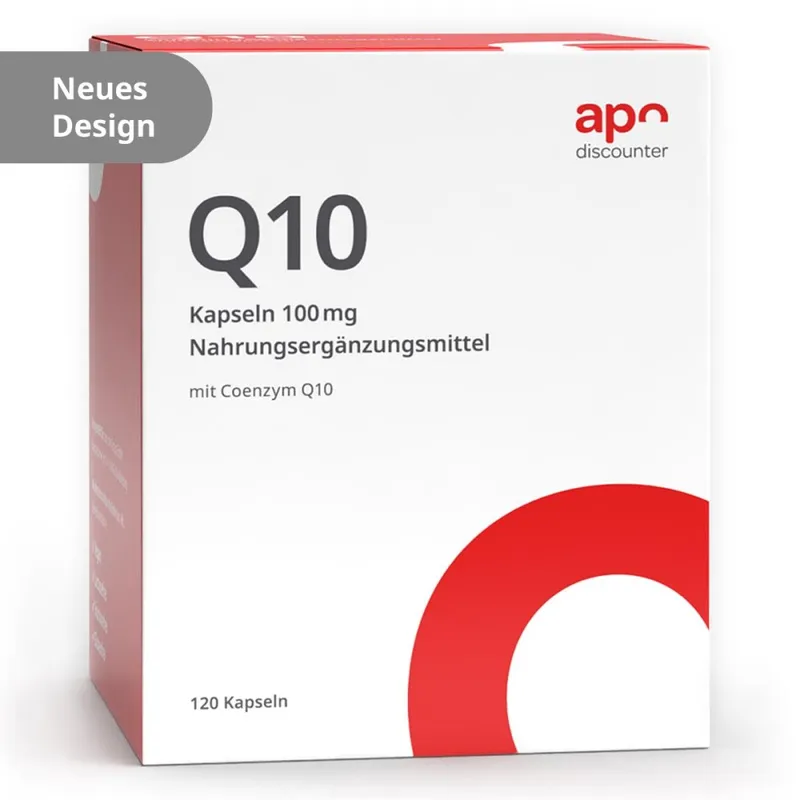 apodiscounter Q10 Kapseln 100 mg mit Coenzym Q10 von apodiscounter – Produktbild 3 von 3