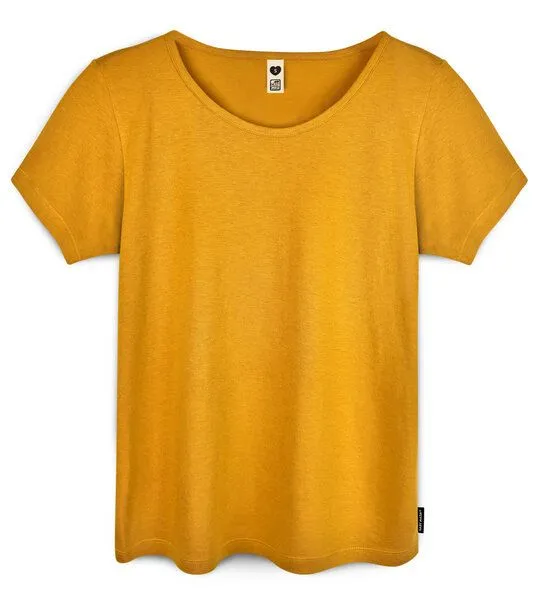 Gary Mash GARY MASH Damen Basicshirt aus Bambusviskose, Gelb, – Produktbild 2 von 3