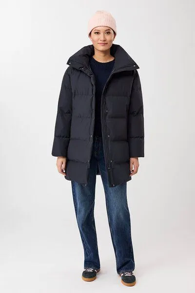 LangerChen LangerChen Jacke mit Stehkragen aus Eco Daune, Navy (blau), – Produktbild 2 von 3