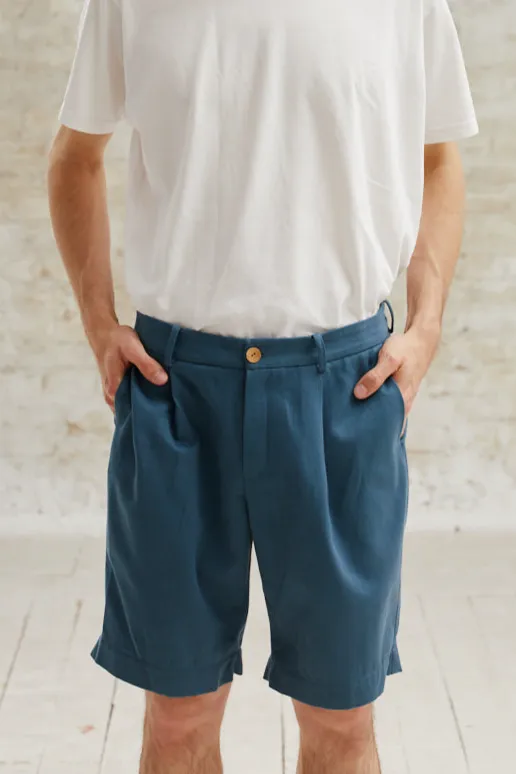 Jyoti - Fair Works Jyoti - Fair Works Herren vegan Shorts Neem Ocean Blue, Blau, – Produktbild 2 von 2
