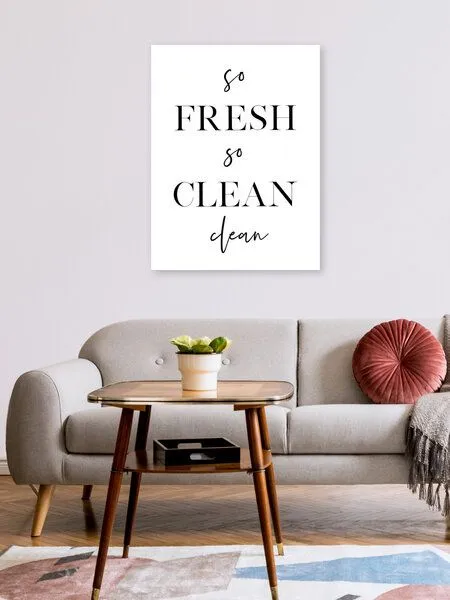 Photocircle Photocircle Poster / Leinwandbild - So Fresh So Clean – Produktbild 2 von 4