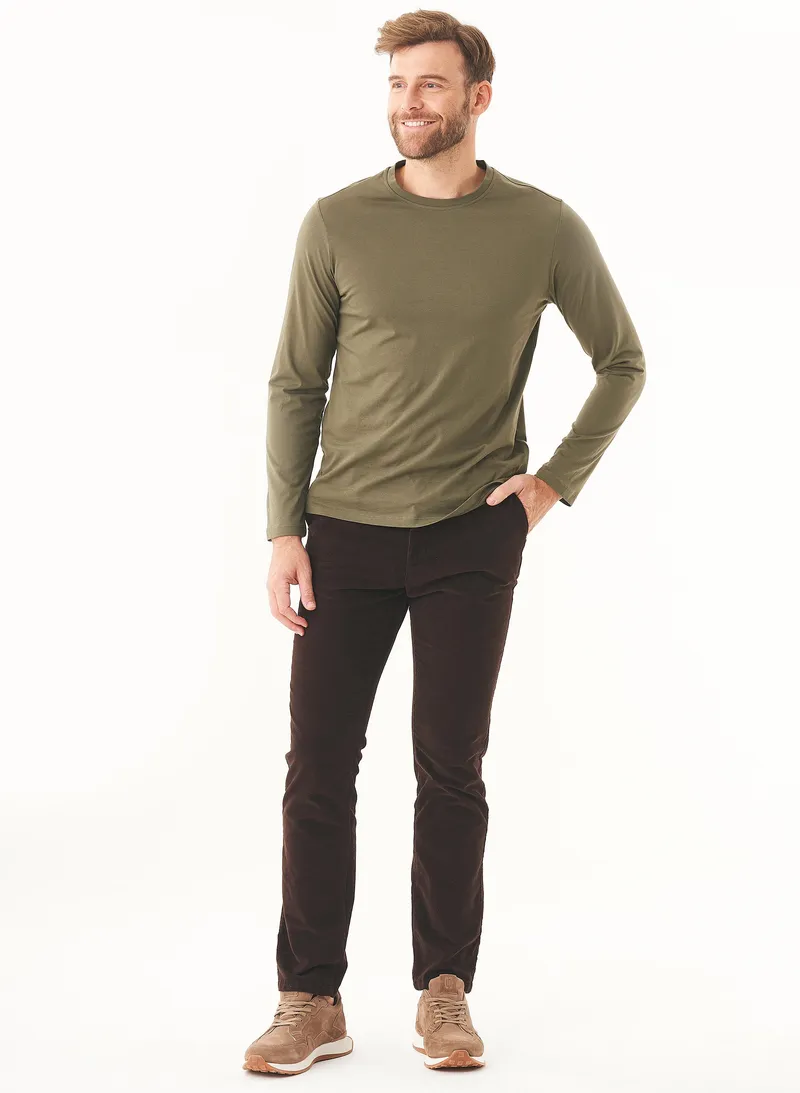 ORGANICATION ORGANICATION Herren vegan Cordhose Regular Espresso, Dunkelbraun, – Produktbild 1 von 2