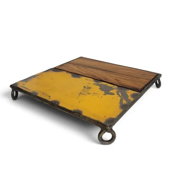 Moogoo Creative Africa Moogoo Creative Africa Untersetzer "Bois & Métal", Gelb, – Produktbild 2 von 2