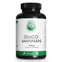 Green Naturals Green Naturals Glucomannan 4000 mg Kapseln – Produktbild 1 von 1