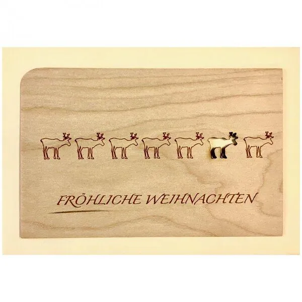 holzpost holzpost Weihnachtspost aus Holz – Produktbild 1 von 3