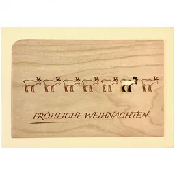 holzpost holzpost Weihnachtspost aus Holz – Produktbild 1 von 1