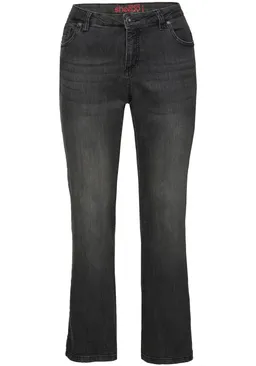 sheego Bootcut-Jeans black denim – Produktbild 1 von 1