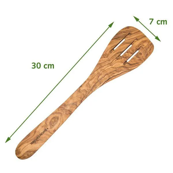 NATUREHOME NATUREHOME Olivenholz Pfannenwender mit Schlitzen 30 cm – Produktbild 4 von 4