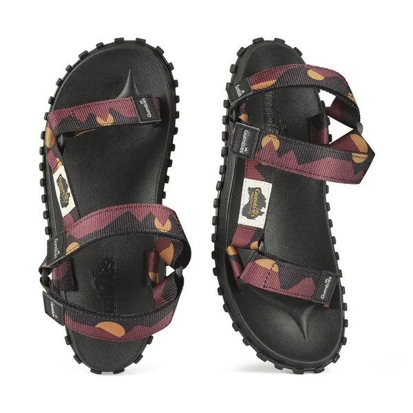 Gumbies Gumbies Scrambler - Nachhaltige Trekkingsandalen, Burgundy-orange, – Produktbild 2 von 3