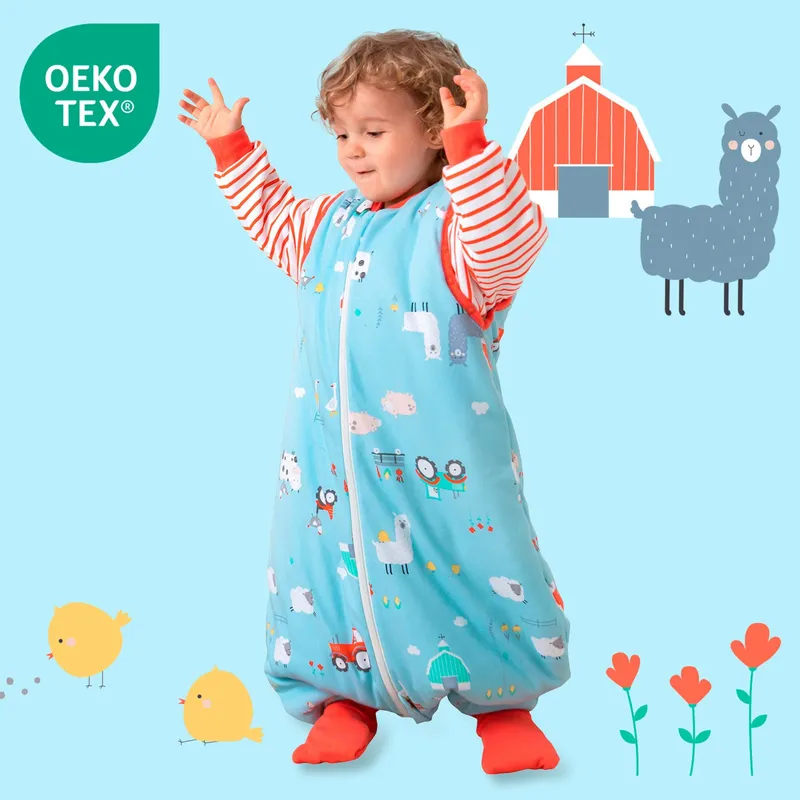 schlummersack Schlummersack Schlafsack mit Füßen 3.5 Tog, Blau, – Produktbild 4 von 5
