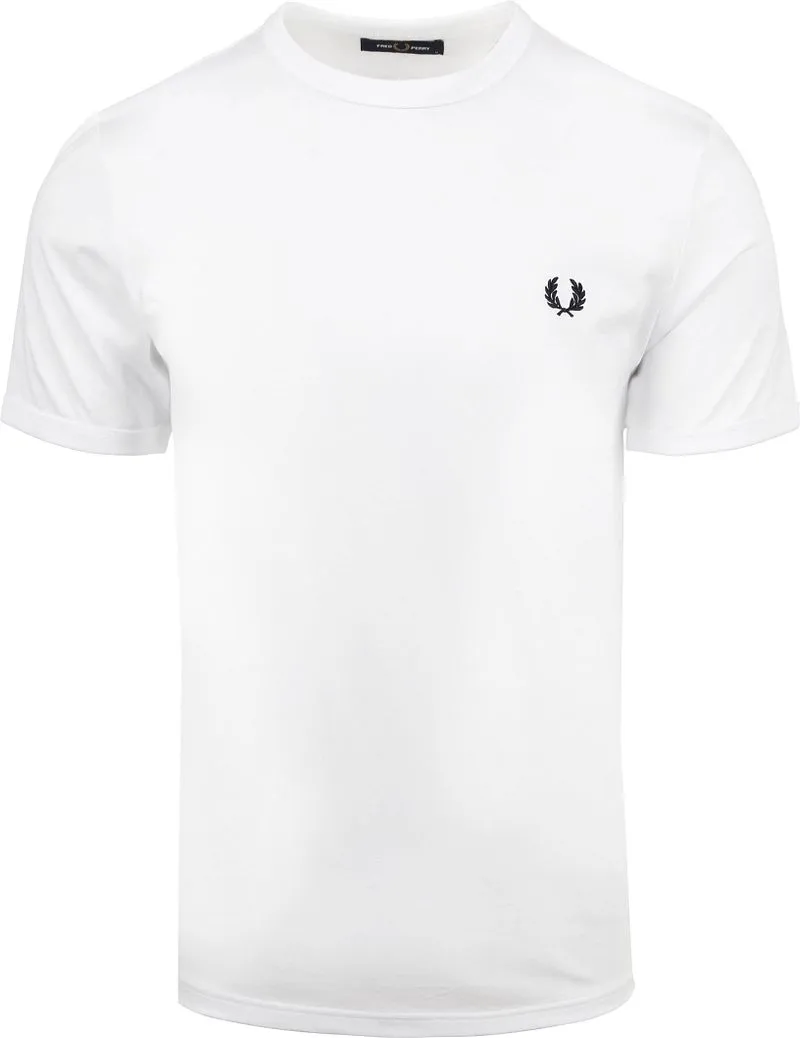 Fred Perry Fred Perry Ringer T-Shirt Weiß - Größe XL, Weiß, – Produktbild 2 von 4