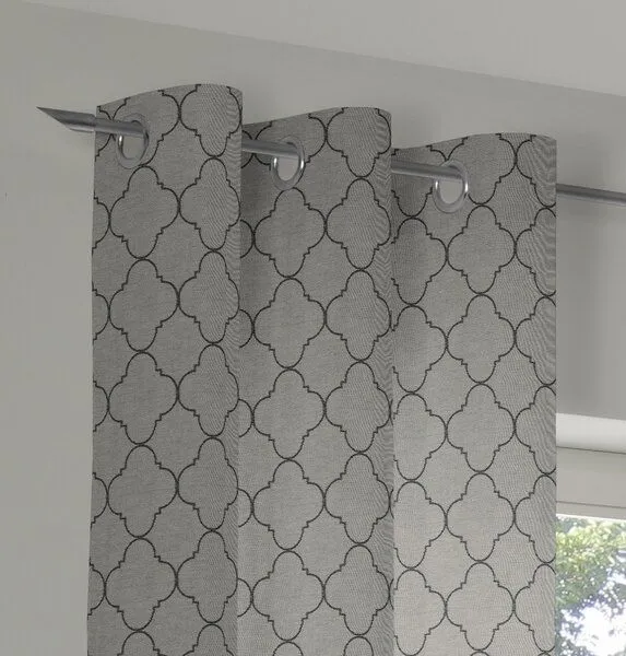 Nature by Adam Nature by Adam Vorhang aus 100% Bio-Baumwolle - Made in Germany - Indian Cortezada, Schwarz, – Produktbild 1 von 7
