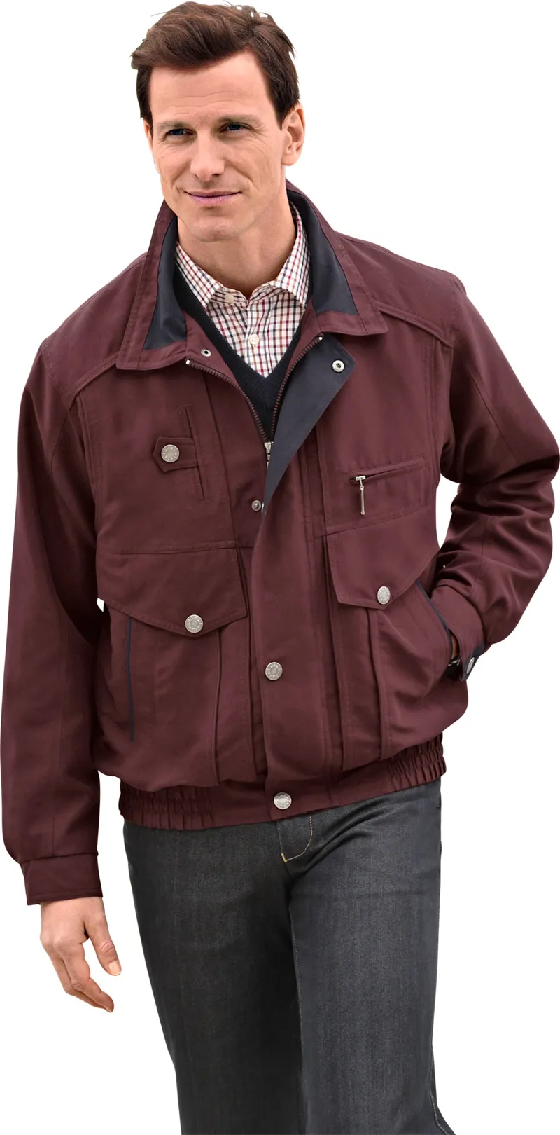 marco donati Blouson bordeaux, Bordeaux, – Produktbild 2 von 3