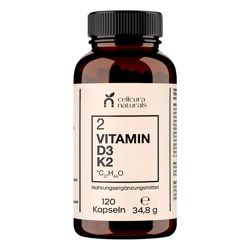 Cellcura Naturals Cellcura Naturals Vitamin D3+K2 Mk7 Kapseln – Produktbild 1 von 1