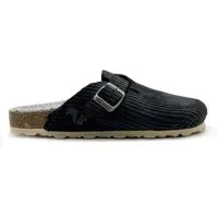 thies Veganer Eco Cord Clog "thies ®" aus zertifiziertem rec. PES Cord, Smoke (schwarz), – Produktbild 1 von 1