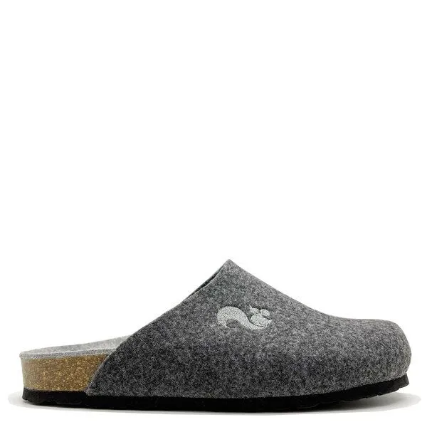 thies Veganer Bio Clog "thies ® PET" uni, aus recycelten Flaschen, fair produziert mit Tieffussbett MEN, Anthracite (grau), – Produktbild 1 von 4