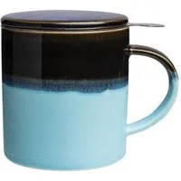 Tranquillo Tranquillo Tasse mit Teesieb INDUSTRIAL 410 ml, Blau, – Produktbild 2 von 6