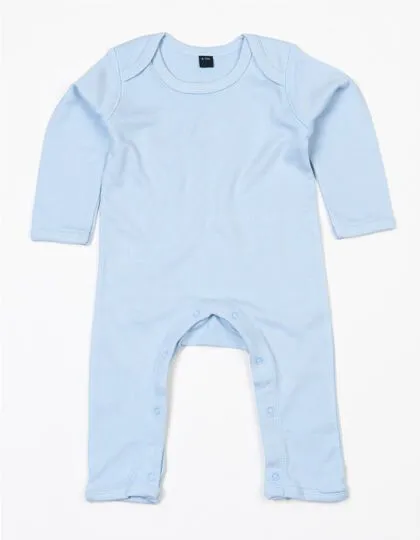 Babybugz Babybugz Baby Langarm Strampelanzug Jumpsuite Vegan, Dusty blue, – Produktbild 2 von 3