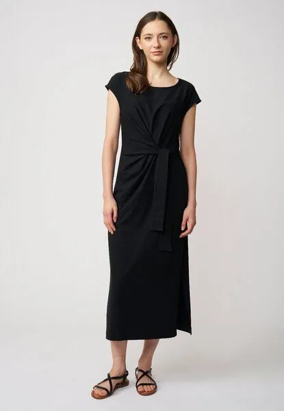 LANA Organic LANA Organic elegantes Sommerkleid, Modell Marly, Schwarz, – Produktbild 1 von 4