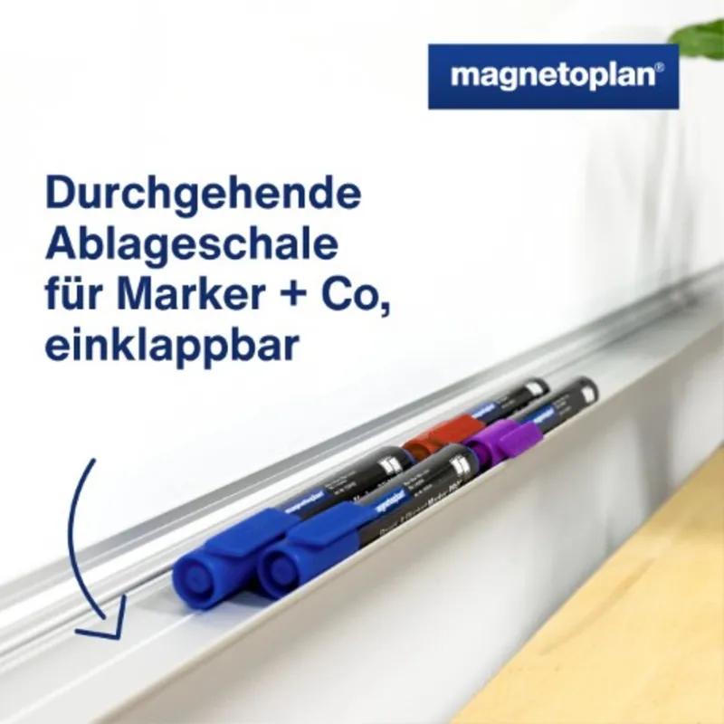 magnetoplan magnetoplan Whiteboard emailliert, 200 x100 cm – Produktbild 1 von 3