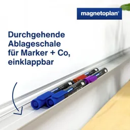 magnetoplan magnetoplan Whiteboard emailliert, 200 x100 cm – Produktbild 1 von 1