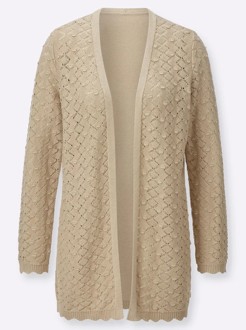 Witt Longstrickjacke sand, Sand, – Produktbild 1 von 2