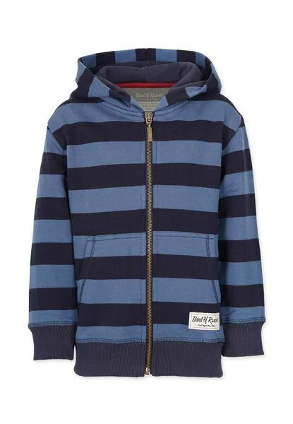 Band of Rascals Band of Rascals Striped Zip Hooded, Navy-blue, – Produktbild 1 von 3