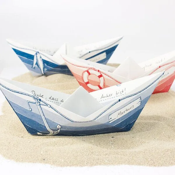 Bow & Hummingbird Bow & Hummingbird Grußboote 3er Set – Produktbild 1 von 4