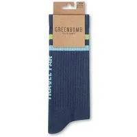GreenBomb GREENBOMB Pack Light Tennis Socks - Lässige Socken aus Bio-Baumwoll Mix / hochwertiger Print / Fair & Vegan, Blau (marineblau), – Produktbild 1 von 1