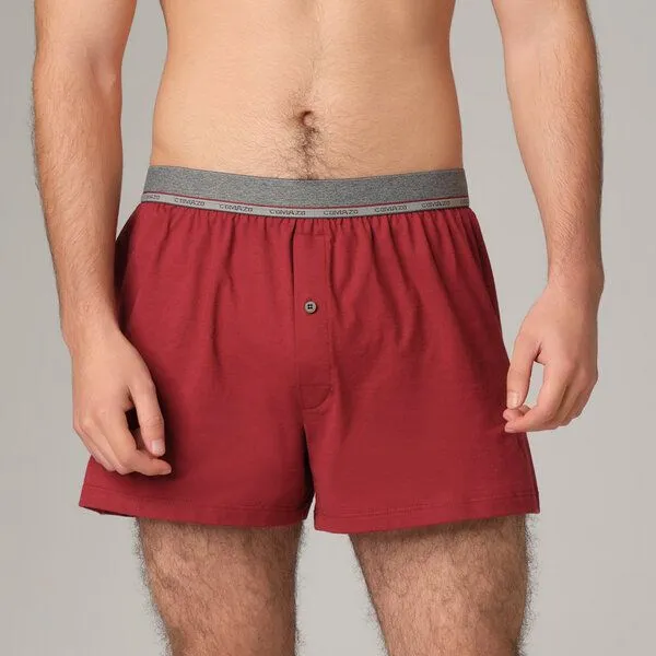 comazo|earth comazo|earth Fairtrade Boxer-Shorts | GOTS zertifiziert, Bordeaux, – Produktbild 1 von 4