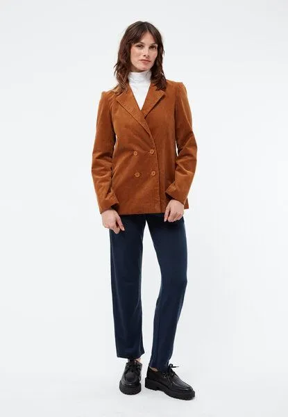 Givn Berlin Givn Berlin Damen Cordblazer aus Bio-Baumwolle - BROOKE, Caramel brown (cord), – Produktbild 1 von 4