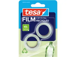 Tesa tesafilm "CRYSTAL RECYCLED" 2 Rollen, 10 m x 19 mm – Produktbild 1 von 1