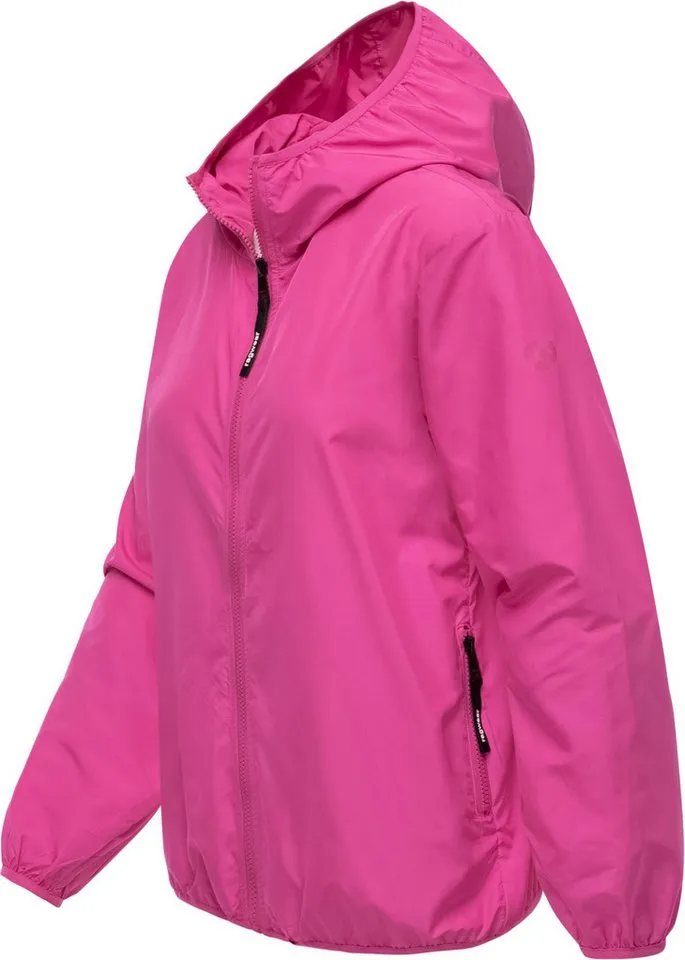 ragwear ragwear Outdoorjacke Vinzie C Extraleichte Übergangsjacke mit Kapuze, Rosa, – Produktbild 3 von 4