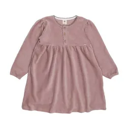 Walkiddy Walkiddy Kinder Cordkleid GOTS zertifiziert – Bio-Baumwolle, Rosa, Langarm, weich & bequem, locker fallend, kombinierbar – Produktbild 1 von 1