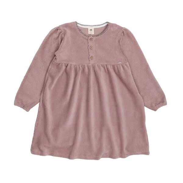 Walkiddy Walkiddy Kinder Cordkleid GOTS zertifiziert – Bio-Baumwolle, Rosa, Langarm, weich & bequem, locker fallend, kombinierbar, Pink, – Produktbild 1 von 3