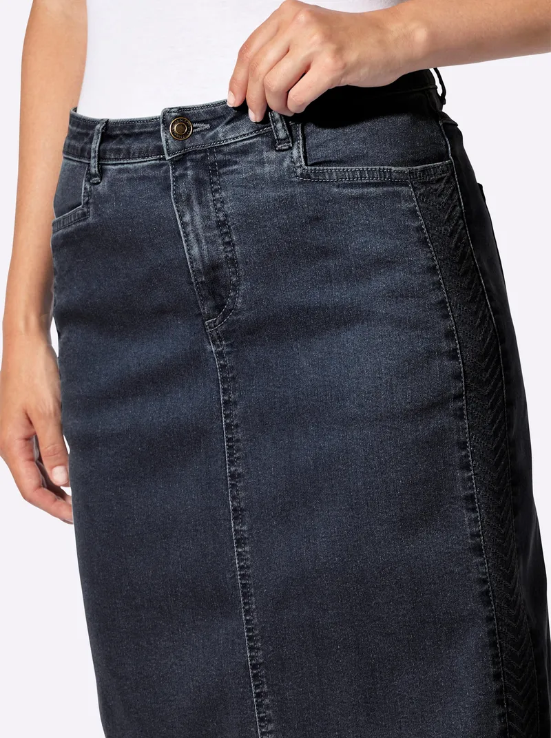 Witt Jeansrock dark blue, Dark blue, – Produktbild 2 von 2
