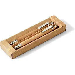hi!dea™ hi!dea™ GREENY. Schreibset mit Kugelschreiber und Minenbleistift aus Bambus – Produktbild 1 von 1