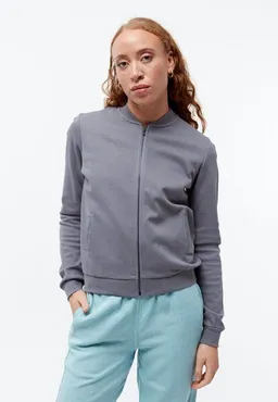 Givn Berlin Givn Berlin Jacke GBELLA aus Bio-Baumwolle mit Reißverschluss - Stormy Grey (Pique) – Produktbild 1 von 1