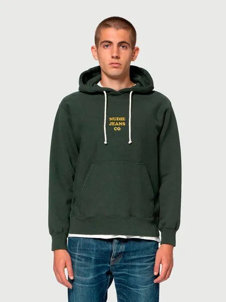 Nudie Jeans Nudie Jeans Fredrik Hoodie NJCO70, Racing green (grün), – Produktbild 1 von 2