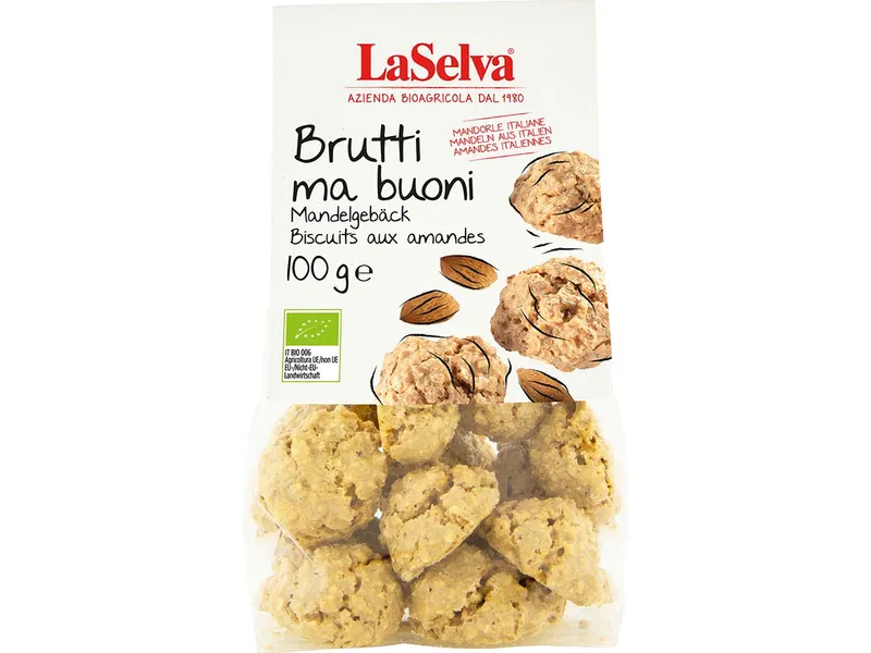 LaSelva LaSelva Bio-Mandelgebäck "Brutti ma buoni", 100 g – Produktbild 1 von 1