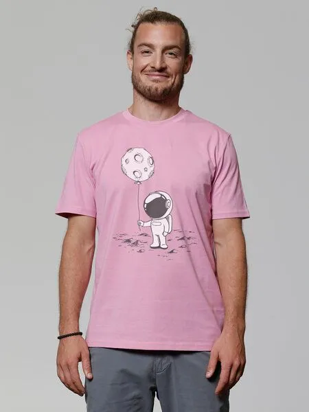 watapparel watapparel T-Shirt Unisex Kleiner Astronaut mit Luftballon, Bubble pink, – Produktbild 2 von 3