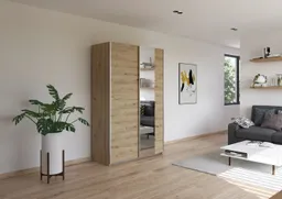 Rauch Rauch Schwebetürenschrank Kleiderschrank Drehtürenschrank Schrank Garderobe KRONACH (in 3 Ausstattungen BASIC/CLASSIC/PREMIUM, Breiten 131/175/218/261 cm) optional ohne, mit 1 oder 2 Spiegel, viel Stauraum MADE IN GERMANY – Produktbild 1 von 1