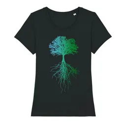 roots of compassion roots of compassion Baum T-Shirt bio & fair & vegan - taillierter Schnitt - Wurzeln, Natur – Produktbild 1 von 1